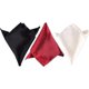 thumbnail image 1 of Pañuelo de bolsillo Rojo Verde 3 piezas liso boda traje de oficina, 1 of 5
