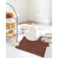 thumbnail image 4 of Dark Brown Kitchen Dish Towels for Drying Dishes Set of 2, Vintage Country Monochrome Chocolate Color Waffle Weave Microfiber Hand Tea Bathroom Towels Quick Dry & Absorbent Towel 12x12, 4 of 7