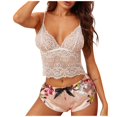 thumbnail image 1 of Gibobby Lencería mujer erótica Conjunto de lencería sexy para mujer con liguero, brasier de encaje y bragas conjunto de tirantes exóticos(Rosa, G), 1 of 5