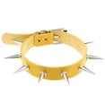 thumbnail image 1 of Gargantilla redonda de cuero de PU con collar de pinchos FleinngHoz JD709735493, 1 of 7