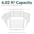 thumbnail image 5 of Sunnydaze 40.5" x 36" x 11.75" Hexagon Silver Galvanized Steel Outdoor Raised Garden Bed, 5 of 11