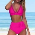 thumbnail image 2 of TAIAOJING Bathing Suit for Women High Waisted Bikini Sets Bikini Sexy Push Up Two Piece Swimsuits Vintage Swimsuit Retro Ruched Print Bikini Set, 2 of 6