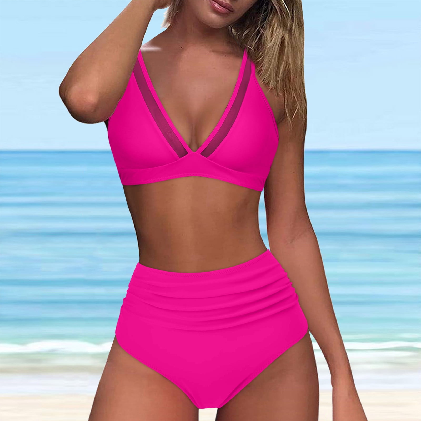 Riou Tankinis Maillot De Bain Deux Pièces élégant Rembourré