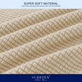 thumbnail image 5 of Subrtex 3-Piece Stretch Textured Grid Sofa Cover Slipcover,Separate Cushion Cover(Camel, Loveseat), 5 of 8