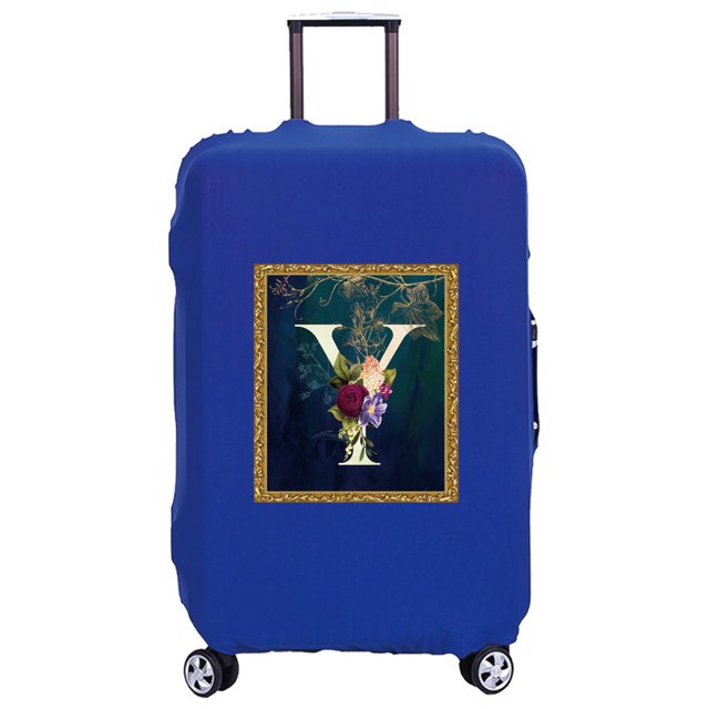 New Travel Suitcase Luggage Covers Protective Covers Scratch Proof Dust Cover Reusable Dust Cover Flower Pattern Series 8flowerY M