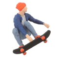 thumbnail image 1 of Skateboarding People Figure Mini Skateboarding Model for Decoration, 1 of 4