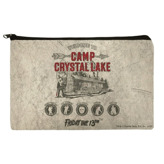 Friday the 13th Camp Crysal Lake Makeup Cosmetic Bag Organizer Pouch
