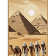 thumbnail image 4 of LUUFILx Egyptian Themed Desert Pyramid Scene Backdrop Banner Party Decorations, 4 of 7