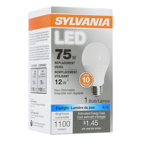 

Sylvania LED light Bulb 12W (75W Equivalent) Daylight 1-count