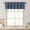DENIM, variant on OVZME White Valance for Window 14 Inches long, Small Window Kitchen Valance Curtain, Rod Pocket Cafe Valance for Living Room Bedroom Bathroom Laundry Basement, 60"W x 14"L, 1 Piece