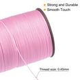 thumbnail image 4 of 2 Pack Thin Waxed Thread 175 Yards 0.45mm Polyester String Cord for Machine Sewing Hand Quilting Weaving, Pink, 4 of 5