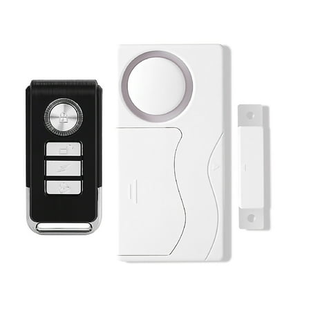 Home Security Alarm Kit Remote Control, 108db Volume, for Door and Window Protection