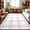 Pink, variant on Pink Line Plaid Washable Round Area Rug 3 ft, Vintage Boho Checkered Texture Soft Non Slip Rugs Stain Repellent Indoor Felt Carpet for Living Dining Room Bedroom Home Office