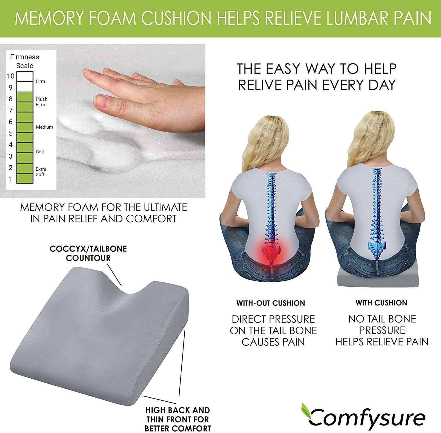 tailbone wedge cushion