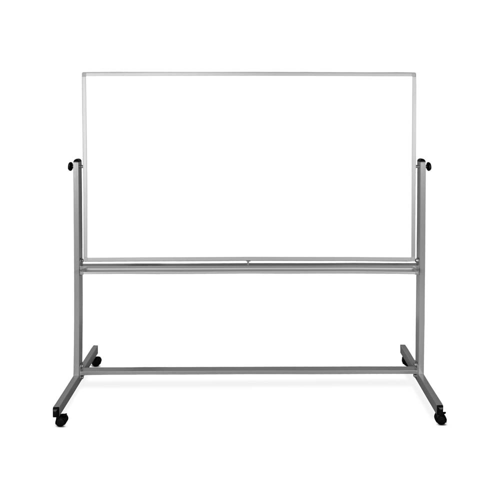 Offex Of-Mb7248Mw - 72" X 48" Double Sided Reversible Mobile Whiteboard, Music Whiteboard