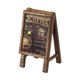 thumbnail image 1 of Letrero Miniatura Tablero de Café para Casa de Muñecas Decoración Realista de Jardín de Hadas Accesorio Coleccionable Adecuado para Escenarios de, 1 of 9