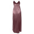 thumbnail image 5 of DHFJKG Formal Dresses For Women Silk Satin Long Dress Strapless V Neck Ruched Side Slit Solid Color Sexy Slim Fit Party Gown Versatile Dresses, 5 of 5