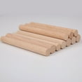 thumbnail image 3 of 20 Pcs Wood Round Stick Toy Building Thick Dowel Rods Hardwood Dowel Rods Dowel Sticks Solid Wooden Rods Child, 3 of 5