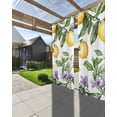 thumbnail image 3 of nqOlkjepod Outdoor Curtains for Patio Waterproof, Lemon Outdoor Privacy Panels Grommet, Summer Bee Farmhouse Green Leaf Purple Flower Blackout Outside Curtains for Porch/Cabana 54"x84", 1 Panel, 3 of 8