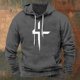 thumbnail image 1 of Sudadera con capucha para hombre, estilo casual, con estampado de la antigua Grecia, para deportes, blusa de poliéster., 1 of 3