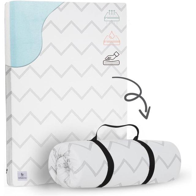 Protector de colchón Pack and Play, impermeable, 38 x 26 cm, espuma viscoelástica