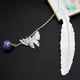 thumbnail image 2 of Marcapáginas de plumas de metal clásico de estilo chino, lindo material de latón, mariposa, flor eterna, regalos de papelería creativos, 2 of 5