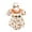 ZM Orange, variant on Baby Girl Romper Trendy Girls Bodysuits Comfort Triangle Sleeve Design Summer Days Casual Outings Baby Girl Onesies Light Green 12 Months-18 Months