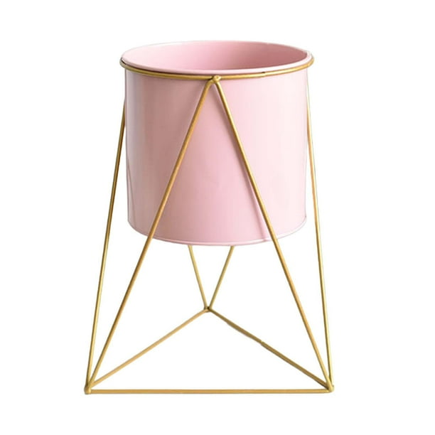 Soporte para plantas en maceta, maceta de metal para instalar, estante para macetas de exhibición de arte para Grande