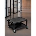 thumbnail image 4 of Luxor WT16E Tuffy Black 2 Shelf AV Cart, 4 of 4
