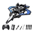 thumbnail image 1 of Avión RC Avión de control remoto Avión con giro de 360 degree 2 velocidades Planeador de pasatiempo ajustable Azul, 1 of 9