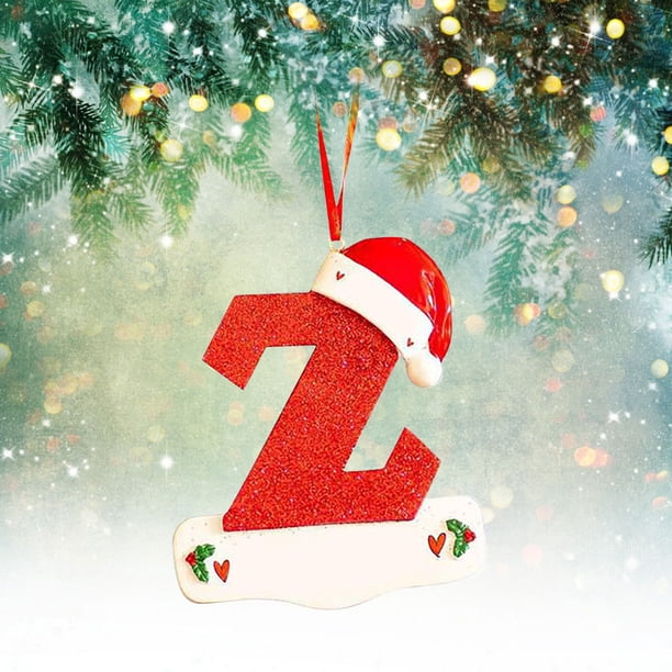 Navidad Little Red Hat Carta Colgante DIY Escribible Nombre 26 Carta Colgante Wmkox8yii gf6270
