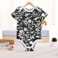thumbnail image 6 of Fox Birds Flowers Leaves Pure Cotton Bodysuit Short Sleeve Pajamas One-Piece Romper Unisex 3 Months, 6 of 6
