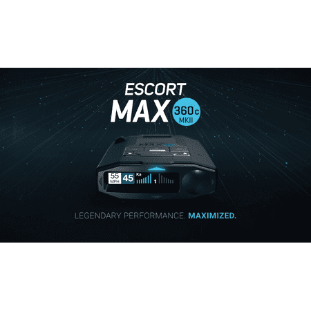 Escort - Max 360C MKII Radar and Laser Detector and M2 Smart Dash Cam - Black