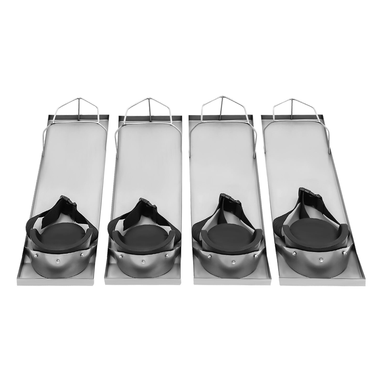 Stainless Steel Kneeling Board, 28x8x4in for Concrete Work, Removable Knee Pads with Toe Bracket for Easy Movement