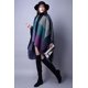 thumbnail image 2 of Manta para mujer, chales, color morado, invierno, frente abierto, poncho, capa, cárdigan extragrande, 2 of 4
