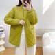 thumbnail image 4 of Abrigos acolchados para mujer, ligeros, de algodón añadido, estilo coreano, chaquetas de béisbol, holgados, informales, de longitud media, ropa vintage de invierno para mujer, 4 of 5