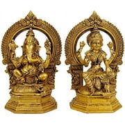Ganesha Lakshmi - Brass Statue