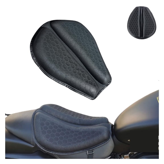 Motorcycle Gel Seat Pad 3D Honeycomb Airflow Design, Shock Absorption, Fit Motorcycle Seat Cushion