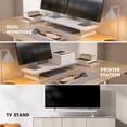 thumbnail image 5 of Fenge Dual Monitor Stand Riser, 31.5 inch Long Monitor Stand for Desk, 5 of 9