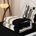 thumbnail image 5 of Erosebridal Ancient Graffiti Lines Zipper Twin Comforter Sets with Fitted Sheet and 2 Pillowcases,Vintage Abstract Geometric Zipper Bedding Set For Girls,Black Reversible,4pcs, 5 of 7