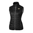thumbnail image 2 of Women's Cutter & Buck  Black Vanderbilt Commodores Vault Rainier PrimaLoft Eco Insulated Full-Zip Puffer Vest, 2 of 3