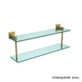 thumbnail image 3 of Montero Collection 22 Inch Two Tiered Glass Shelf, 3 of 5