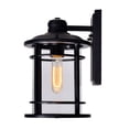 thumbnail image 3 of CWI Lighting Belmont 1 Light Outdoor Black Wall Lantern, 3 of 5