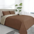 thumbnail image 1 of Juego de colcha reversible Easy-Going Full/Queen, marrón y beige, 1 of 7