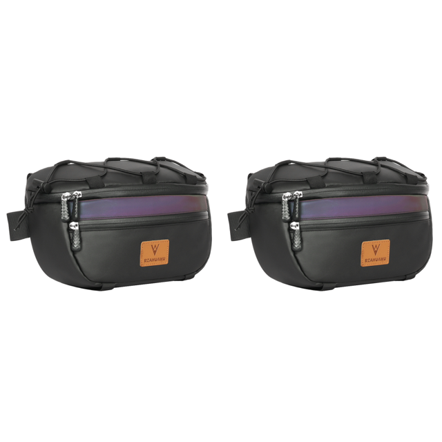 Bolsa para manillar de bicicleta de 3 L, bolsa delantera reflectante, accesorios universales para bicicleta.