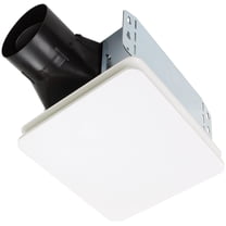 Broan Be6 Roomside 60 Cfm 0.9 Sone Ceiling Mounted Energy Star Certified Bath Fan - White