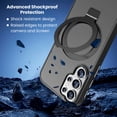 thumbnail image 4 of Entronix Magnetic Case for Galaxy S26 Ultra, Frosted Matte Back with Kickstand Slim Fit Cover, Black, 4 of 6