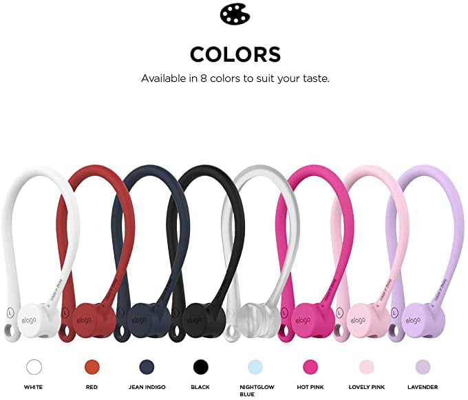 Compatible with Apple AirPods 1 /& 2 Lightweight Long-Lasting Comfort White for Apple AirPods 1 /& 2 elago AirPods EarHook