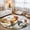 Yellow, variant on Rustic Rooster Hens Washable Round Area Rug 3 ft, Farmhouse Animal Mushroom Country Soft Non Slip Rugs Stain Repellent Indoor Felt Carpet for Living Dining Room Bedroom Home Office