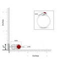 thumbnail image 4 of ANGARA Natural Solitaire Ruby Infinity Knot Ring in 14K White Gold for Women (Size-5mm) | July Birthstone, Birthday, Anniversary, Jewelry Gift for Women | Natural Ruby Ring, 4 of 9